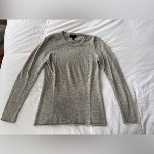J.Crew- 100% Cashmere Sweater Light Grey